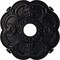 Ekena Millwork Rotherham Ceiling Medallion (Fits Canopies up to 3 1/2"), 18"OD x 3 1/2"ID x 1 1/2"P, Steel Gray CM17ROSGS - alternate 1